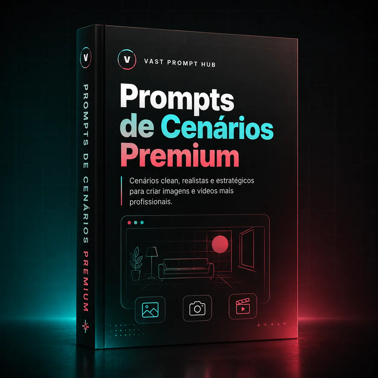 Capa do e-book Prompts de Cenários Premium